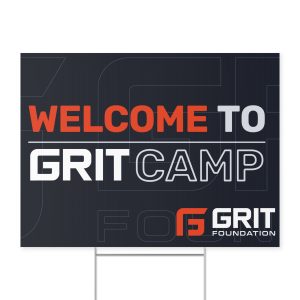 Camp Yard Sign — Double Sided Outdoor Welcome Sign