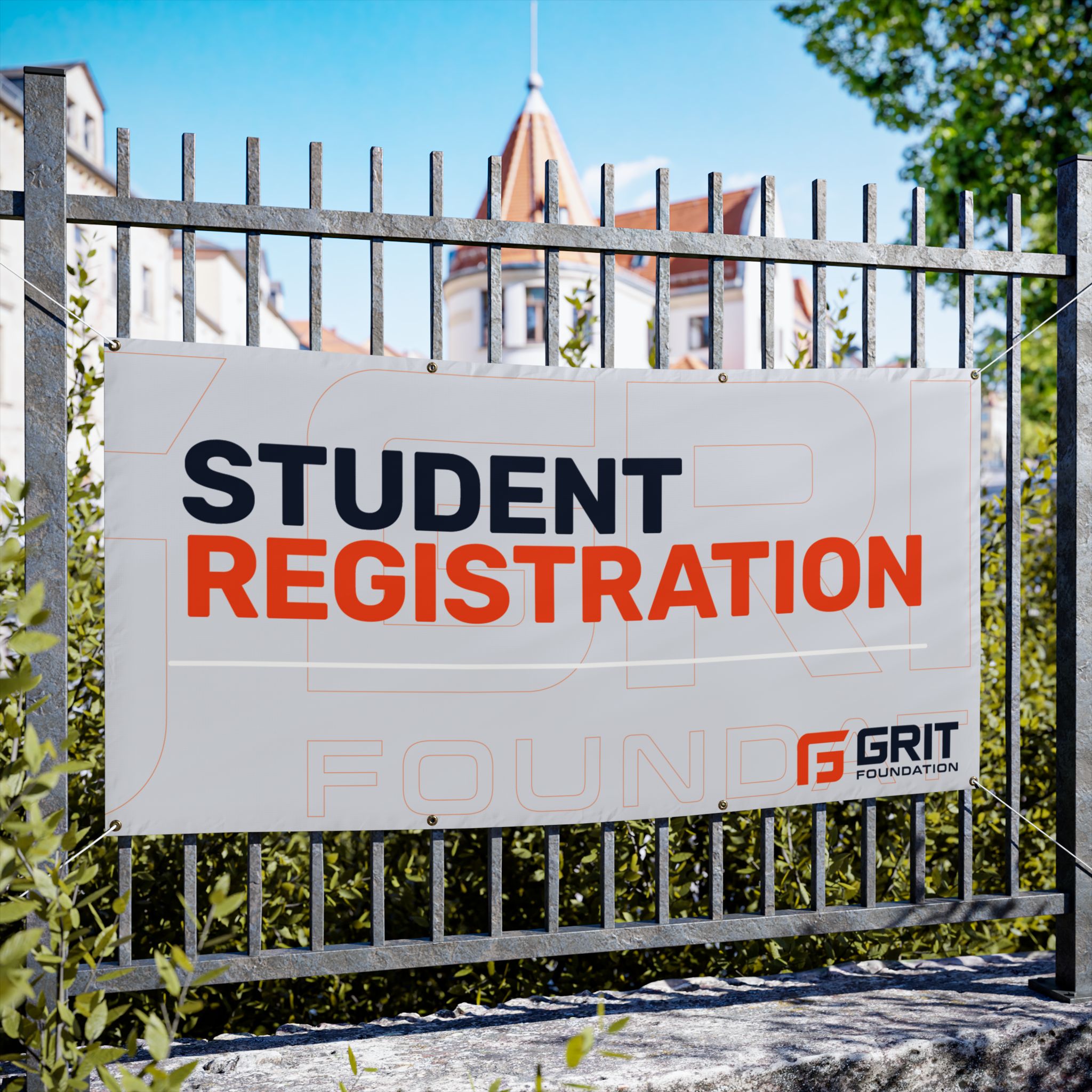 "Student Registration" Vinyl Banner — School Event Directional Sign - Image 5