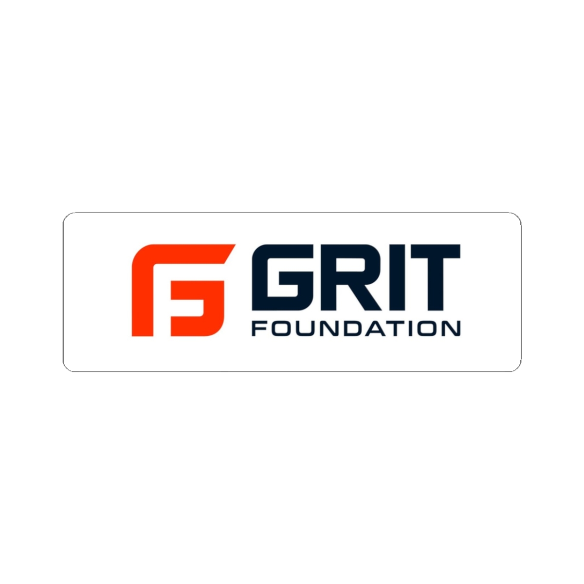 GRIT Foundation Logo Sticker — Durable Kiss-Cut Laptop Decal