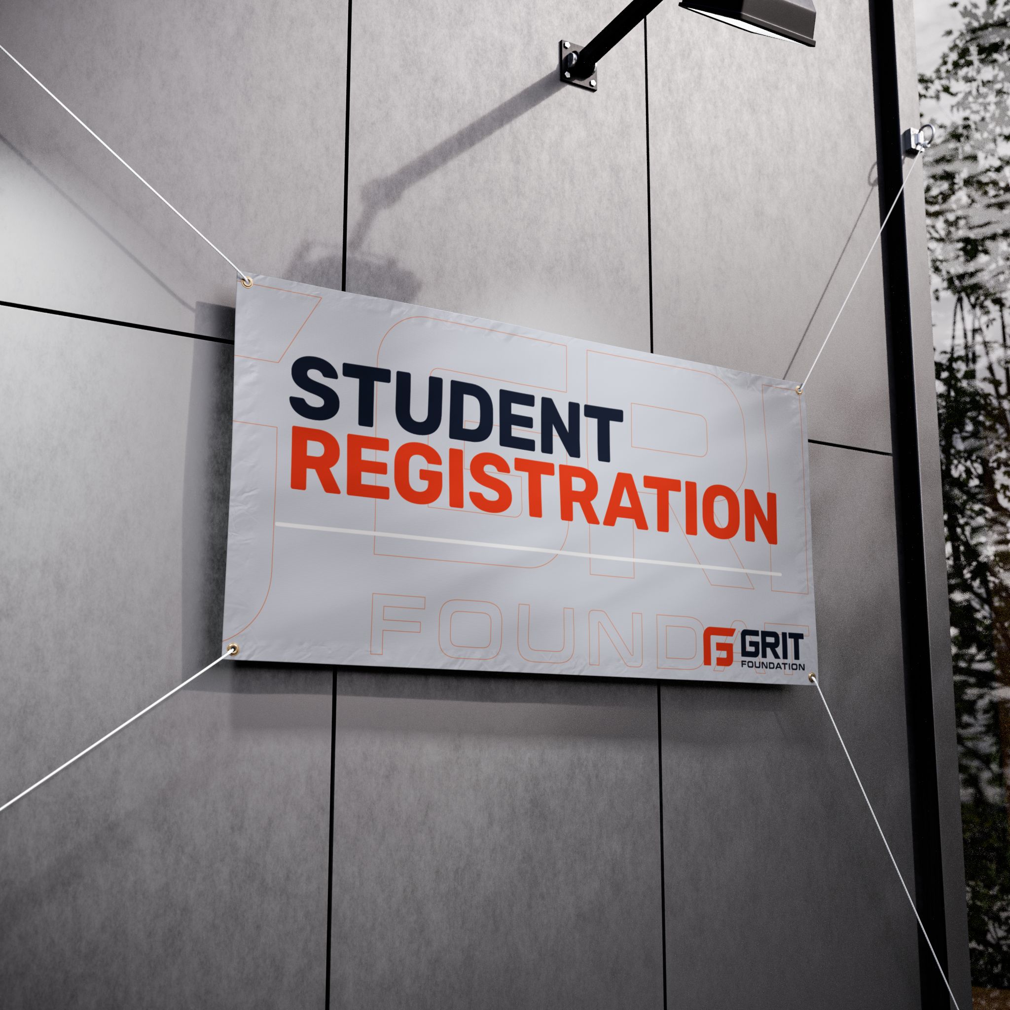 "Student Registration" Vinyl Banner — School Event Directional Sign - Image 3