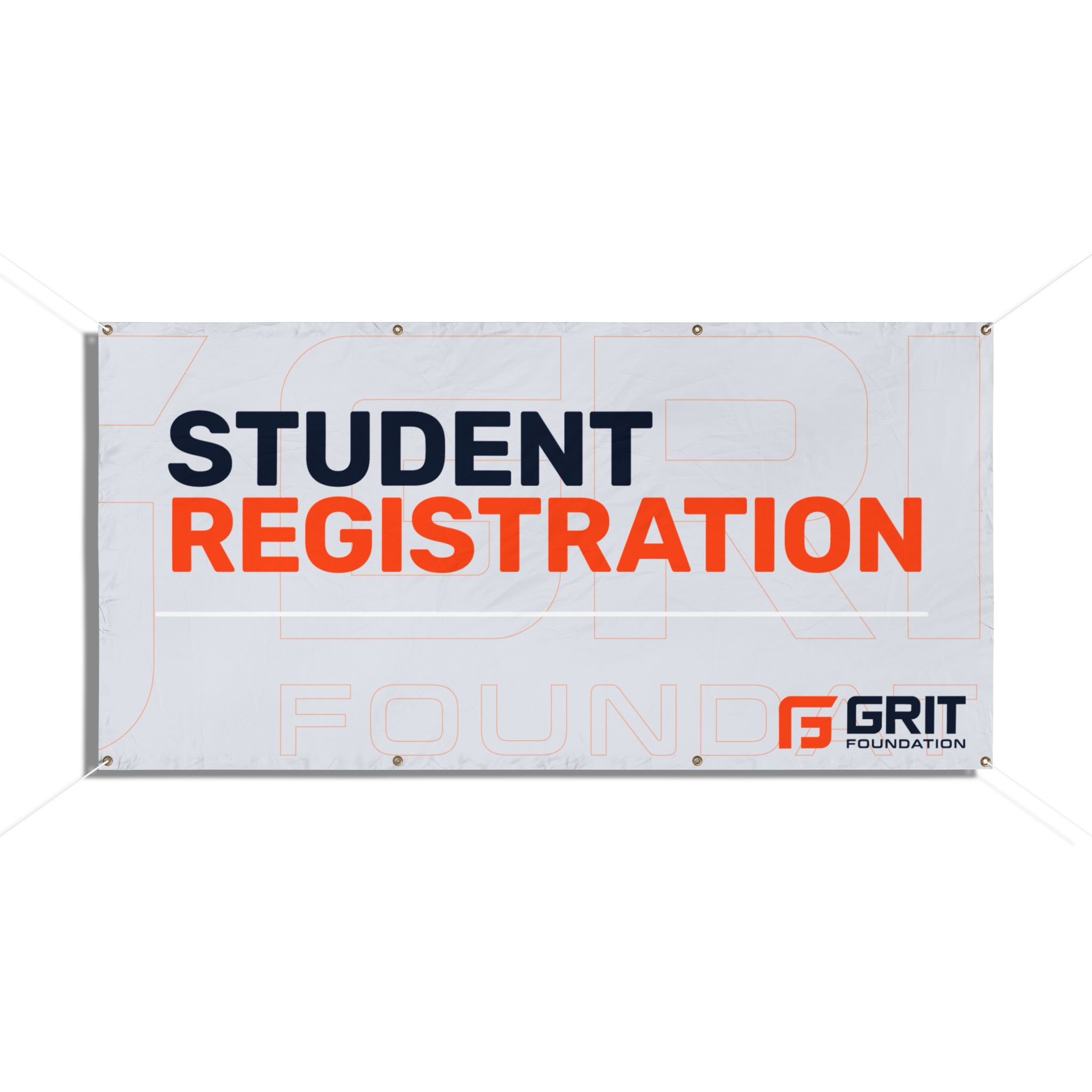 "Student Registration" Vinyl Banner — School Event Directional Sign - Image 4