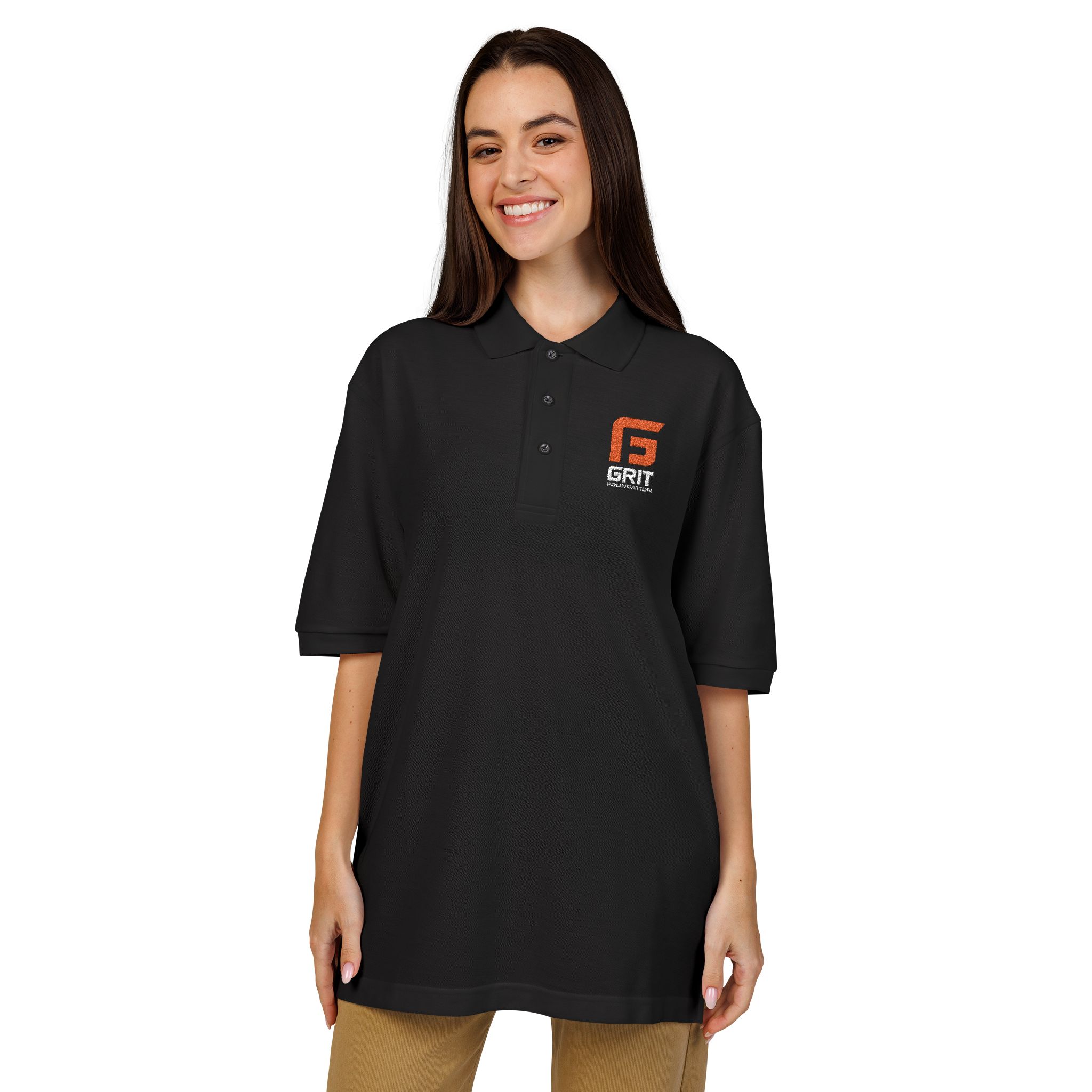 GRIT Foundation Embroidered Polo- Unisex - Image 5