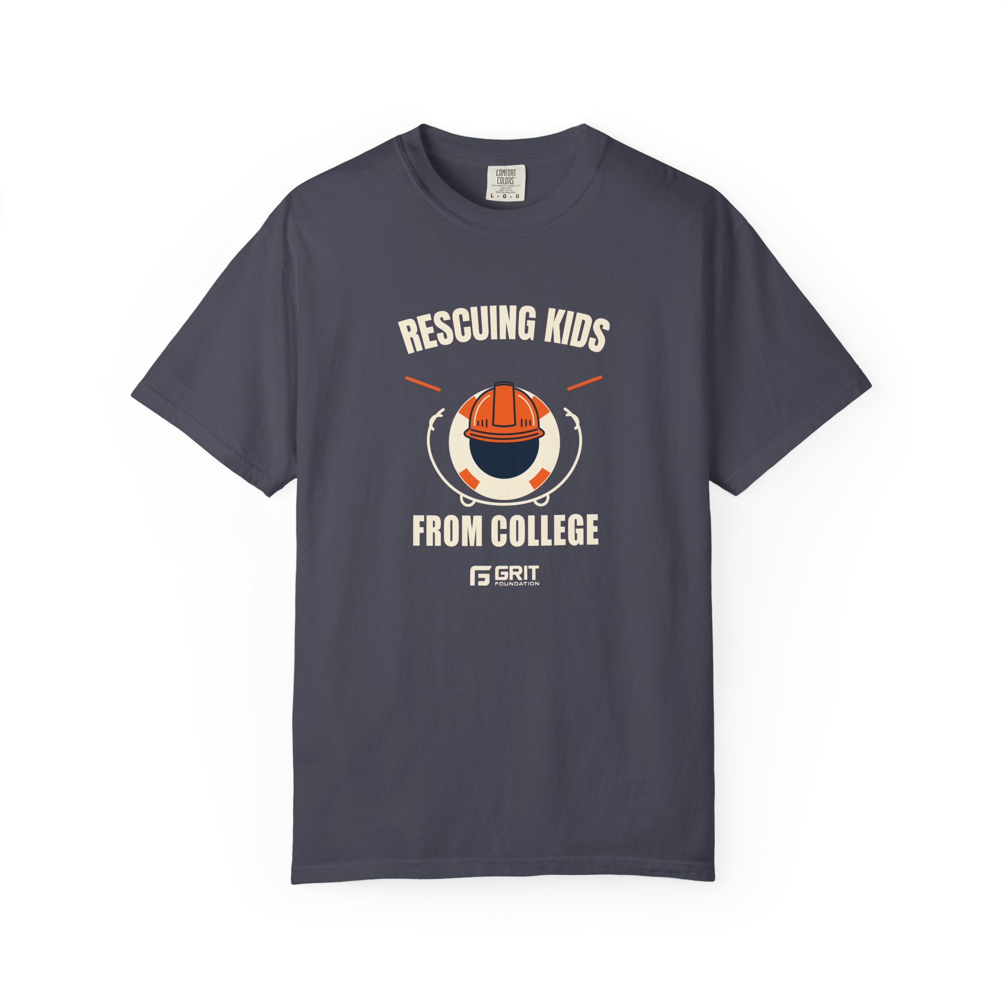 GRIT Rescuing Kids from College — Rescue Badge T-Shirt