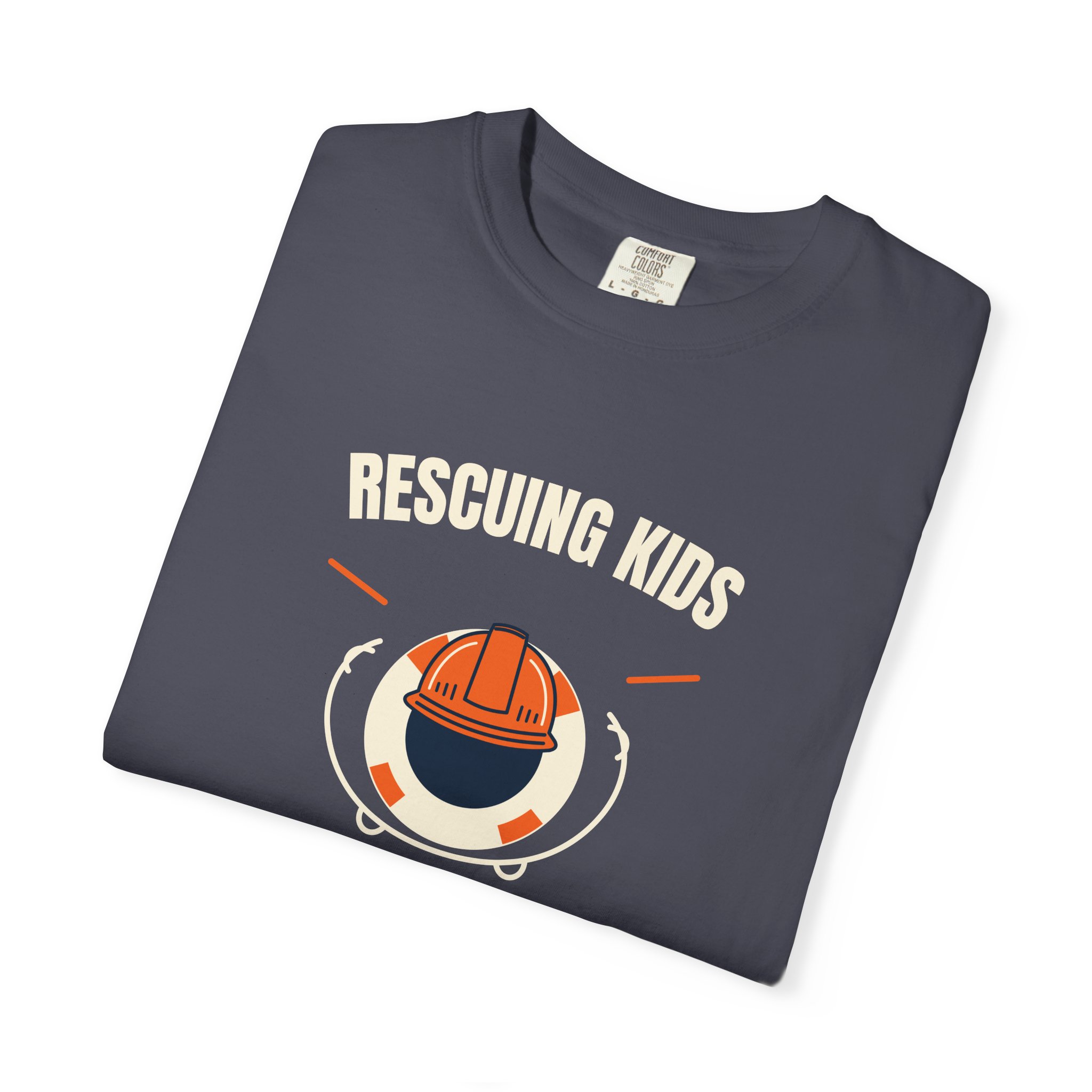 GRIT Rescuing Kids from College — Rescue Badge T-Shirt - Image 3